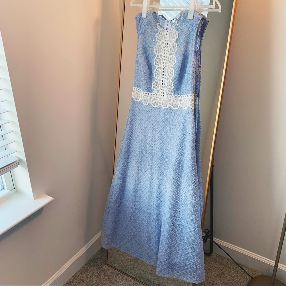 NEW🍉Sandro Lace Dress Purple Sleeveless Classic